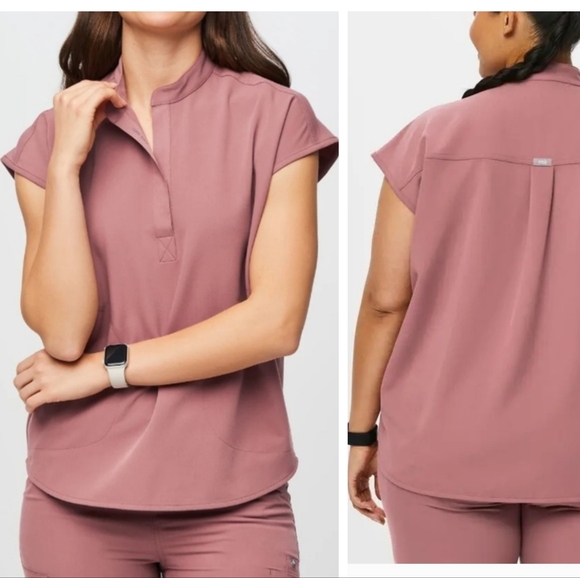 Figs Rafaela scrub top mauve Limited Edition color XL Oversized - Picture 1 of 7